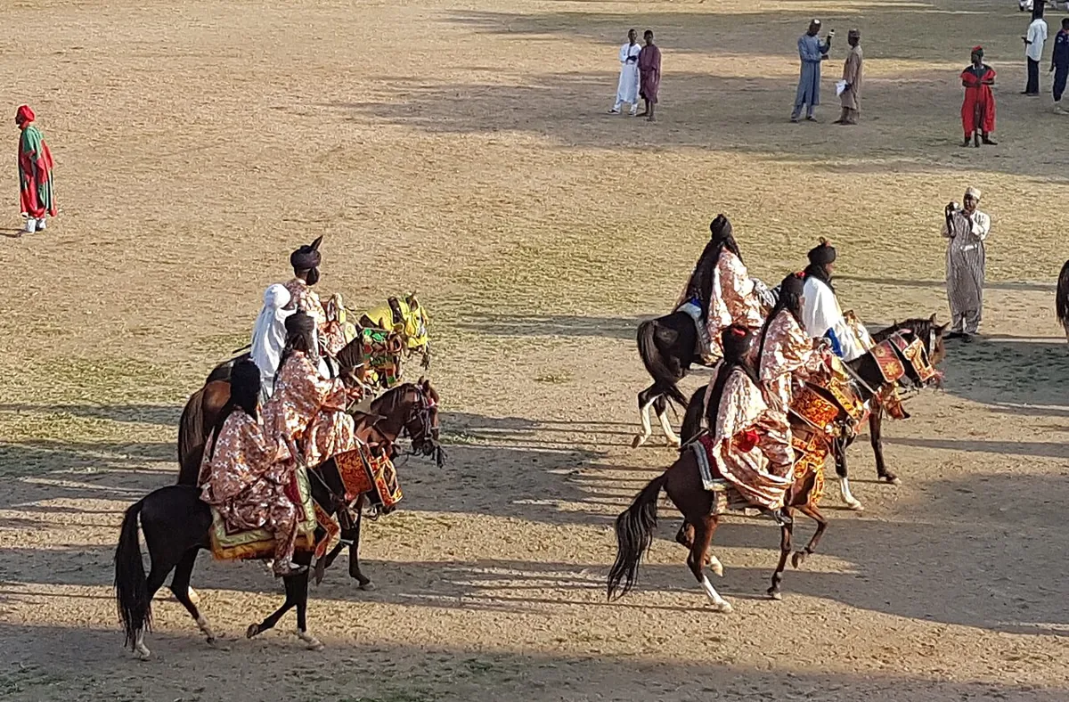 Horsemen at the Kano Durbar, September 2016.
